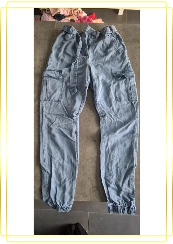 Jeans effet cargo pour fille